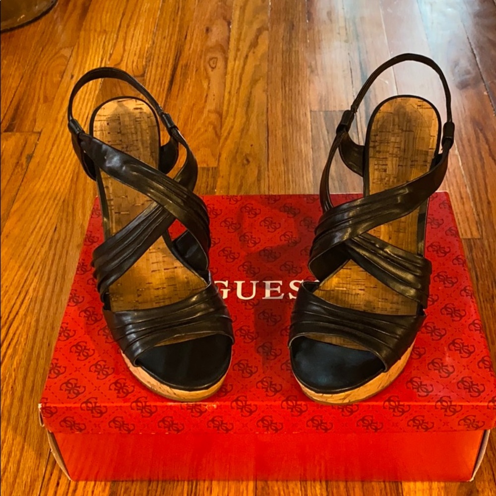 Guess Cork Wedge